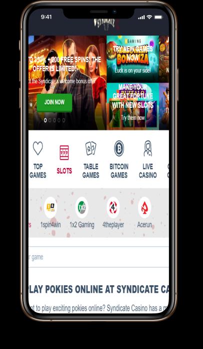 Syndicate Casino mobile